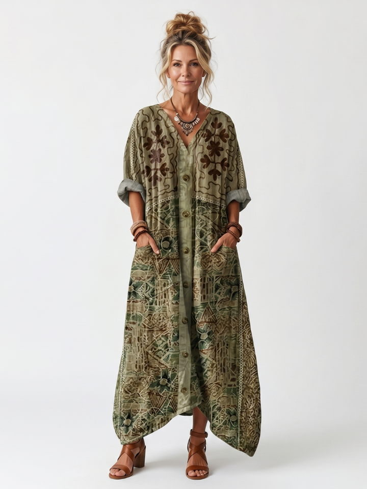 The Berangere Button Front Dress