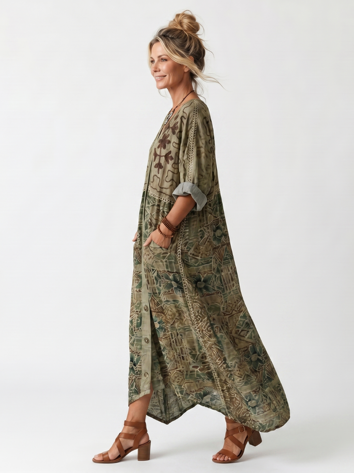 The Berangere Button Front Dress