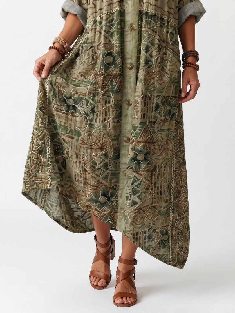 The Berangere Button Front Dress