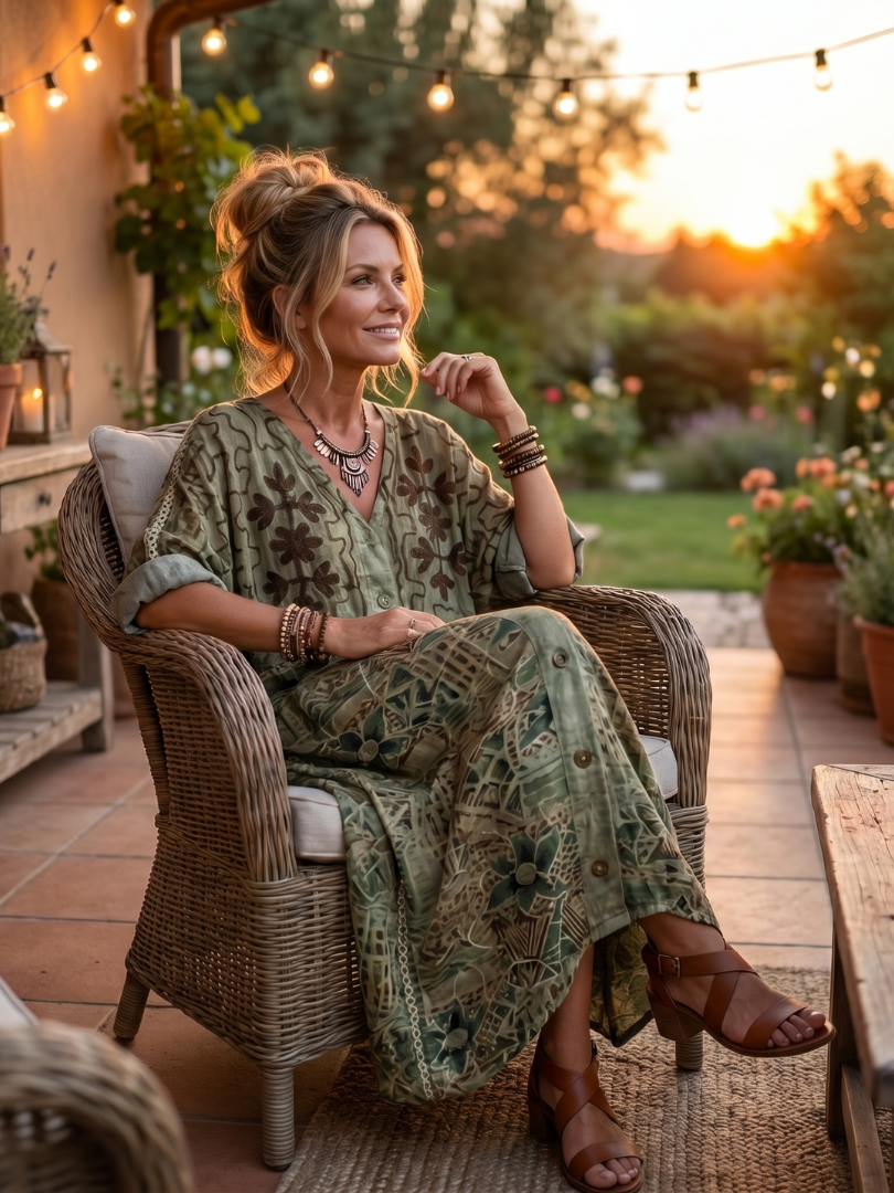 The Berangere Button Front Dress