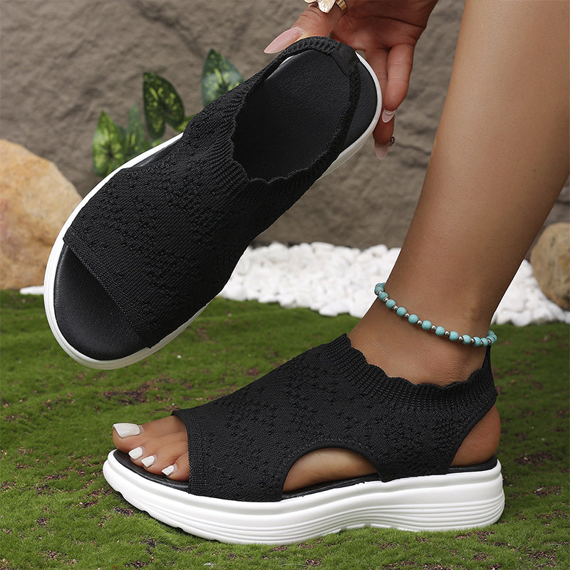 The Valdine Wedge Sandal