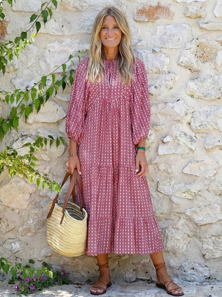 The Brune Tiered Midi Dress