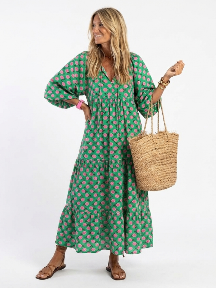 The Carline Tiered Maxi Dress