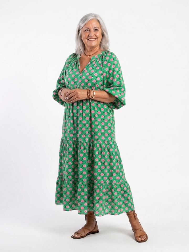 The Carline Tiered Maxi Dress