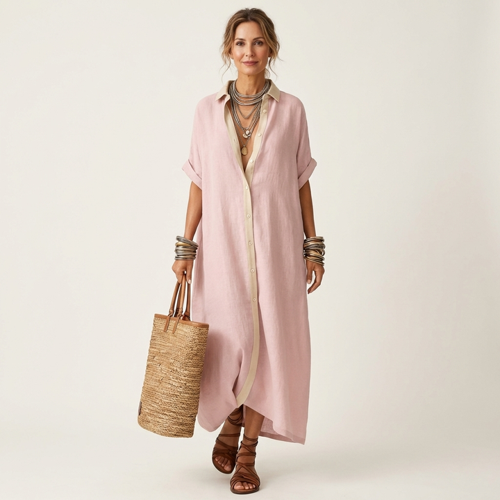 The Adelais Shirt Dress