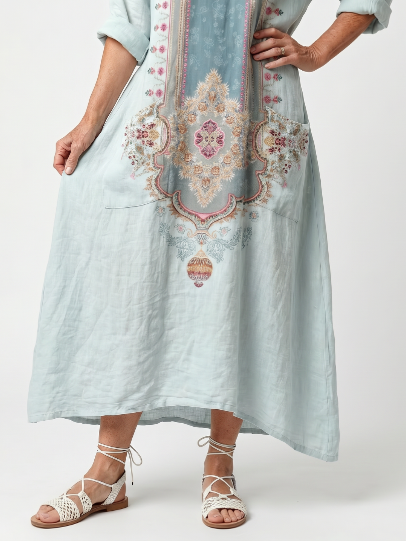 The Brunhilde Panel Maxi Dress