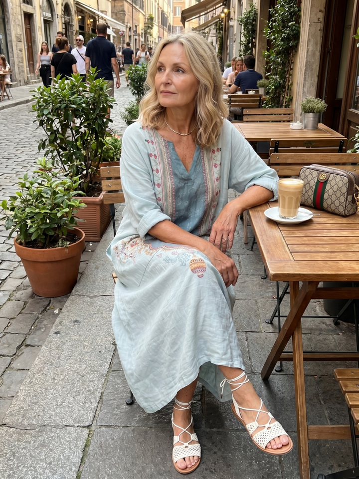 The Brunhilde Panel Maxi Dress