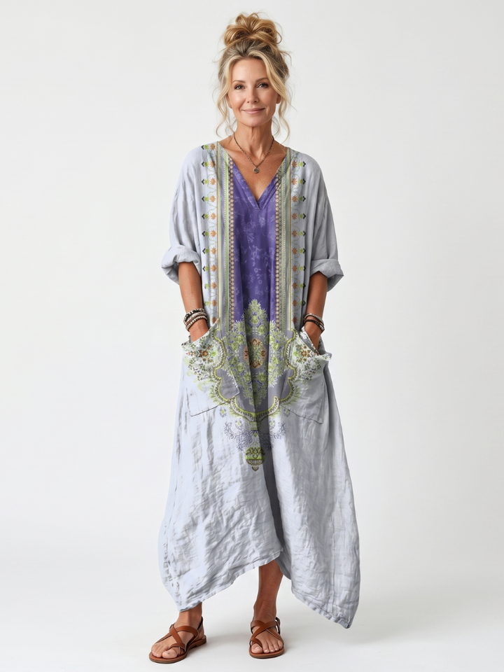 The Benedicte Panel Maxi Dress