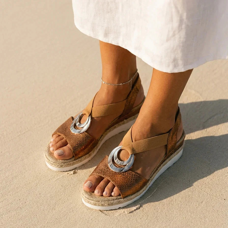 The Zelie Wedge Sandal