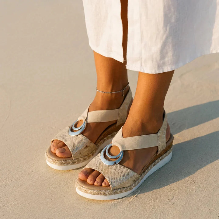The Zelie Wedge Sandal