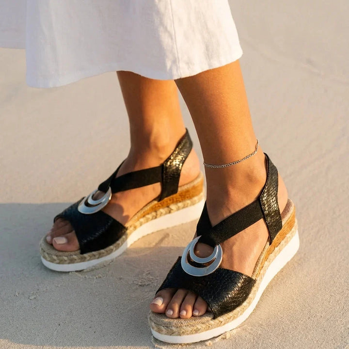 The Zelie Wedge Sandal