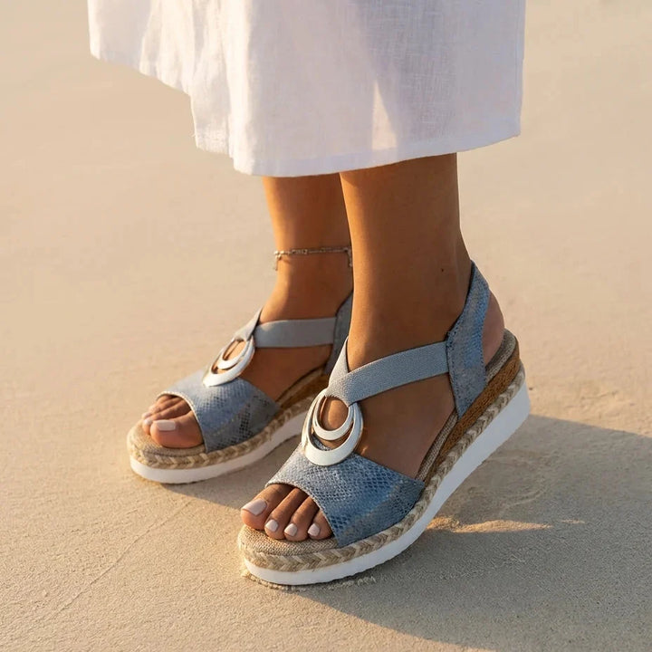 The Zelie Wedge Sandal