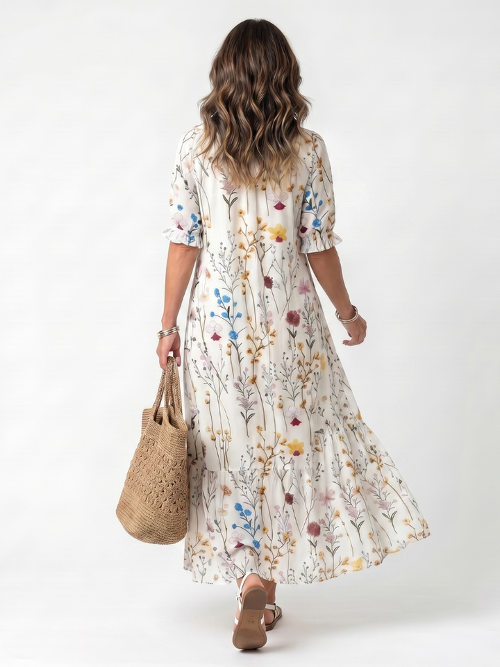 The Celandine Tassel Tie Dress