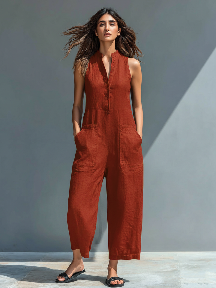 The Yvaine Linen Jumpsuit